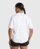Gymshark Lifting Essentials Graphic Oversized T-Shirt - White sold by Gymshark