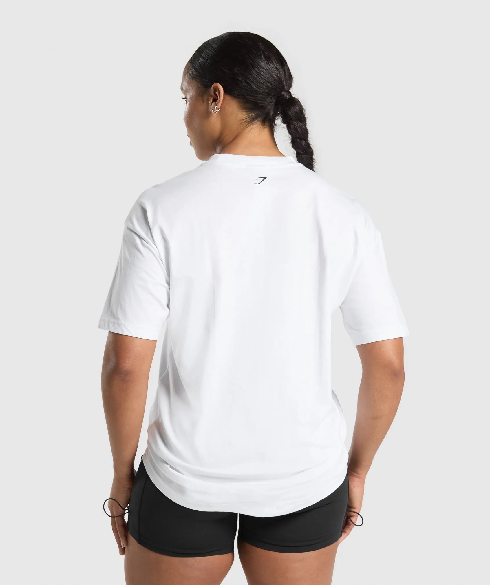 Gymshark Lifting Essentials Graphic Oversized T-Shirt - White sold by Gymshark product image thumbnail 3