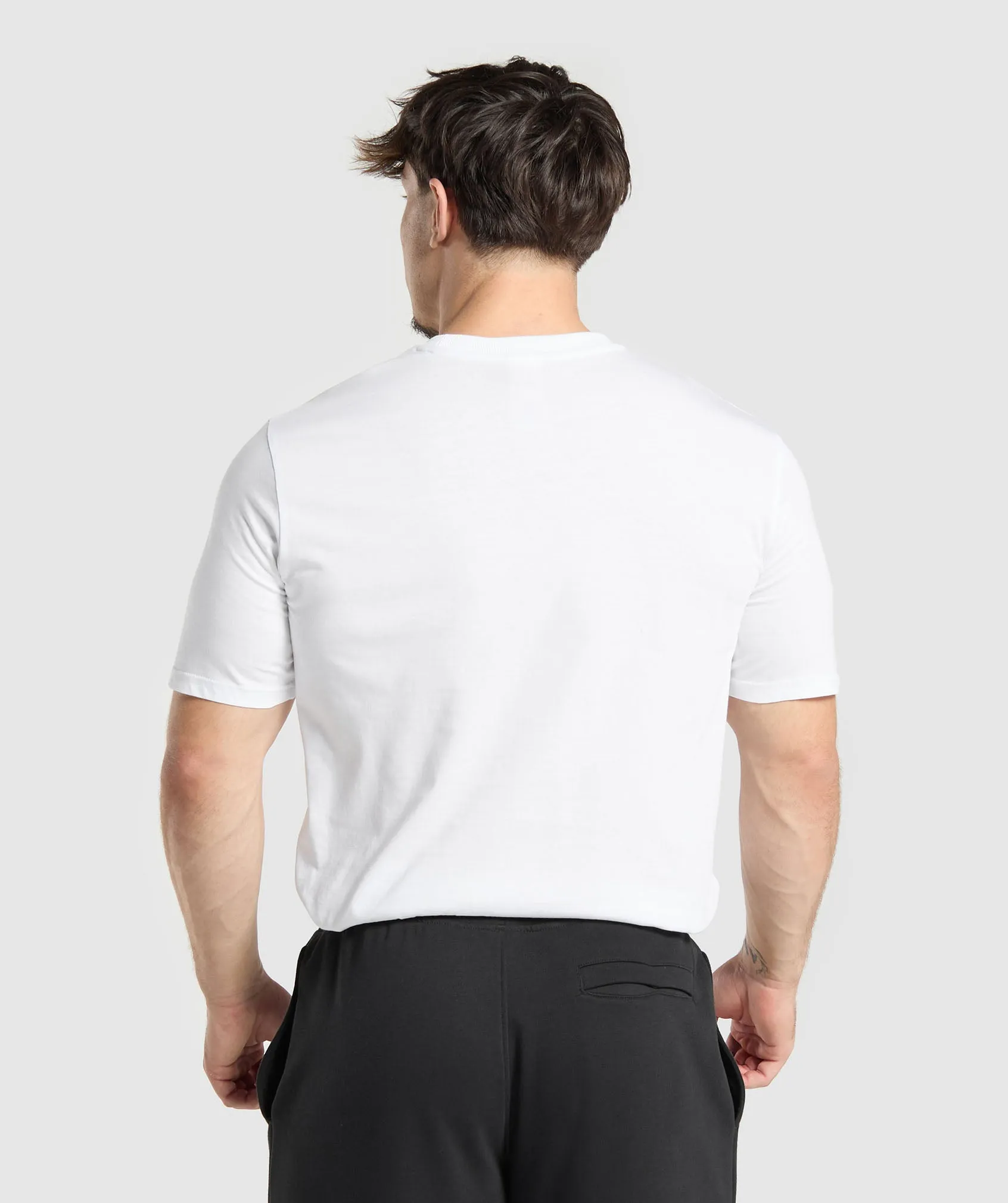 Gymshark T-Shirt 2 Pack - White/Black sold by Gymshark product image thumbnail 3