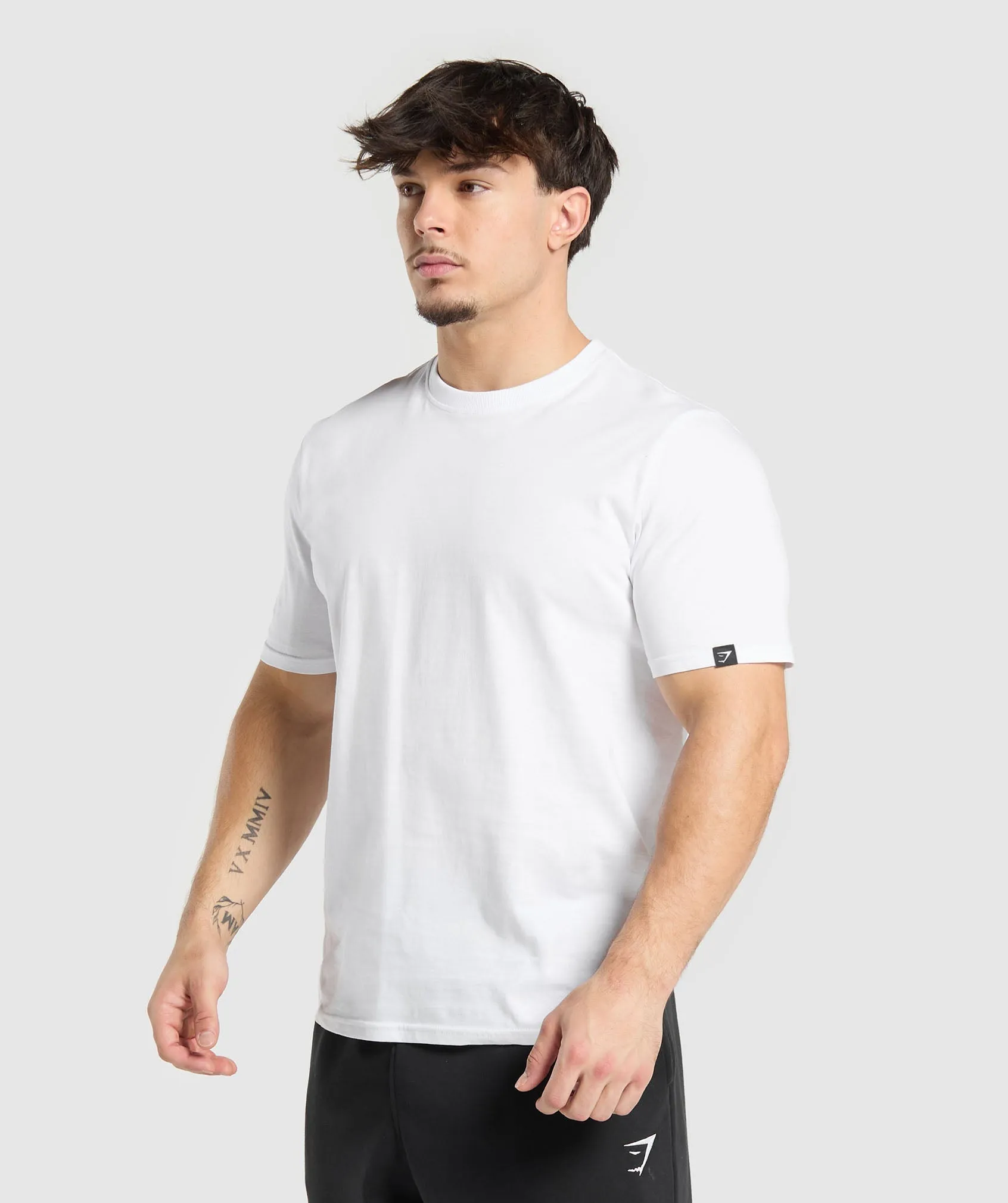 Gymshark T-Shirt 2 Pack - White/Black sold by Gymshark product image thumbnail 4
