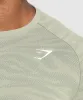 Gymshark Geo Animal Seamless T-Shirt - Chalk Green/Unit Green sold by Gymshark