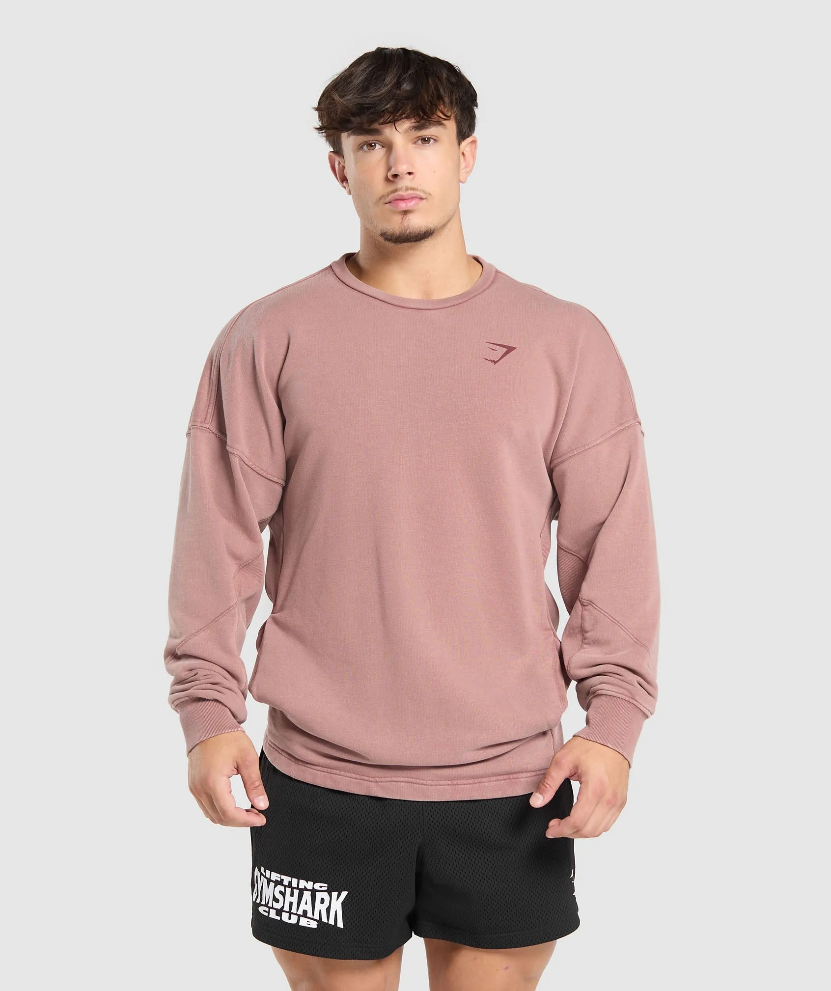 Gymshark Power Washed Crew - Brick Brown sold by Gymshark product image thumbnail 2