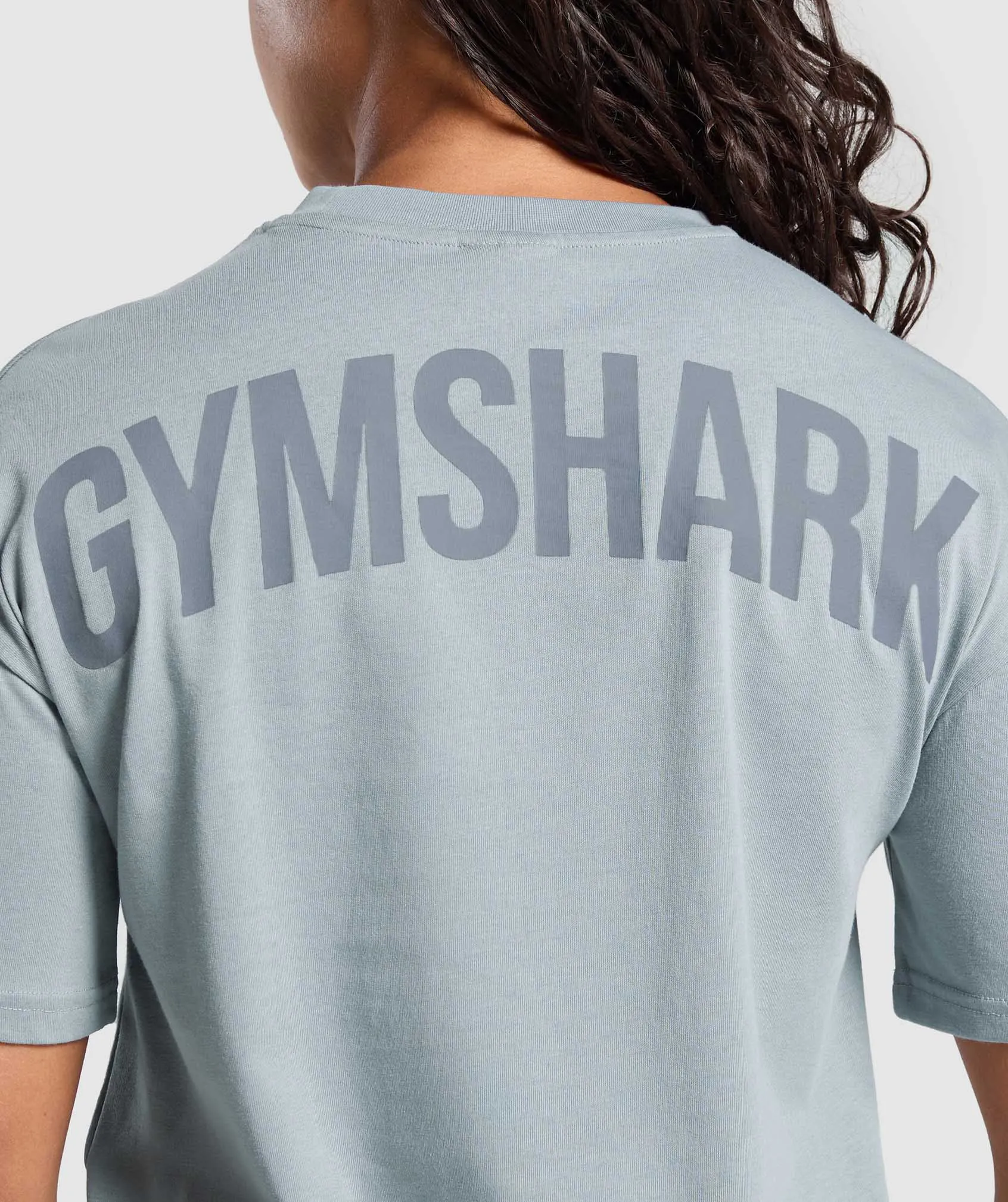 Power Oversized T-Shirt - Denim Grey sold by Gymshark product image thumbnail 5