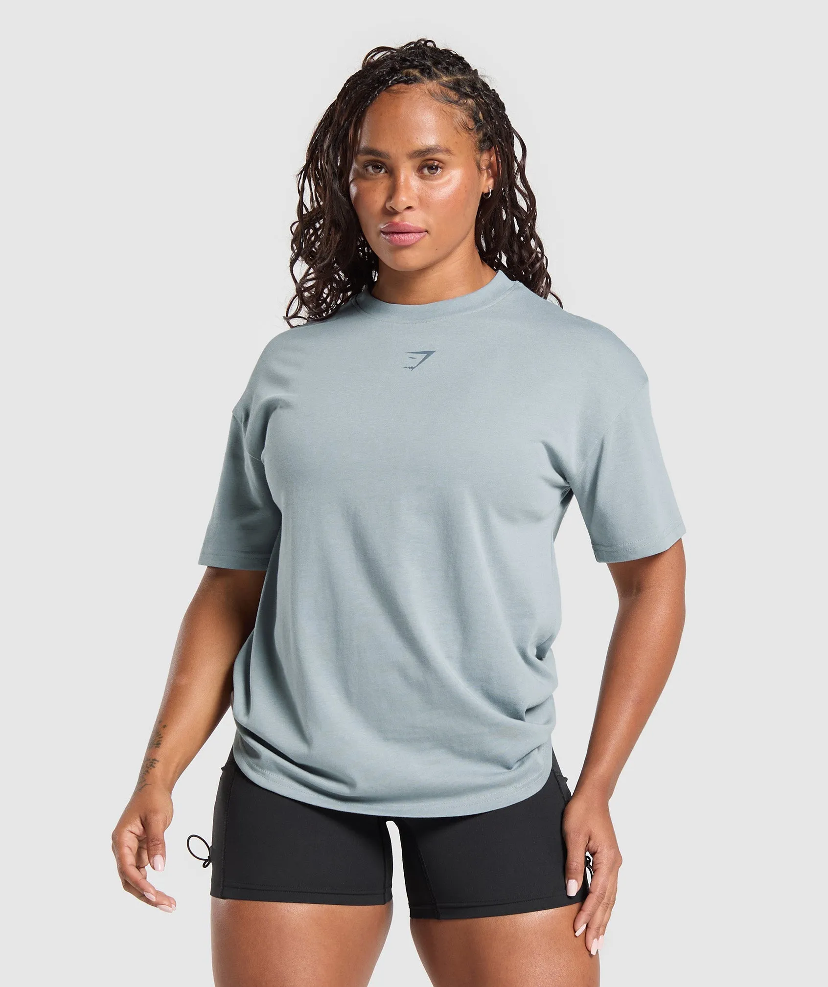 Power Oversized T-Shirt - Denim Grey sold by Gymshark product image thumbnail 2
