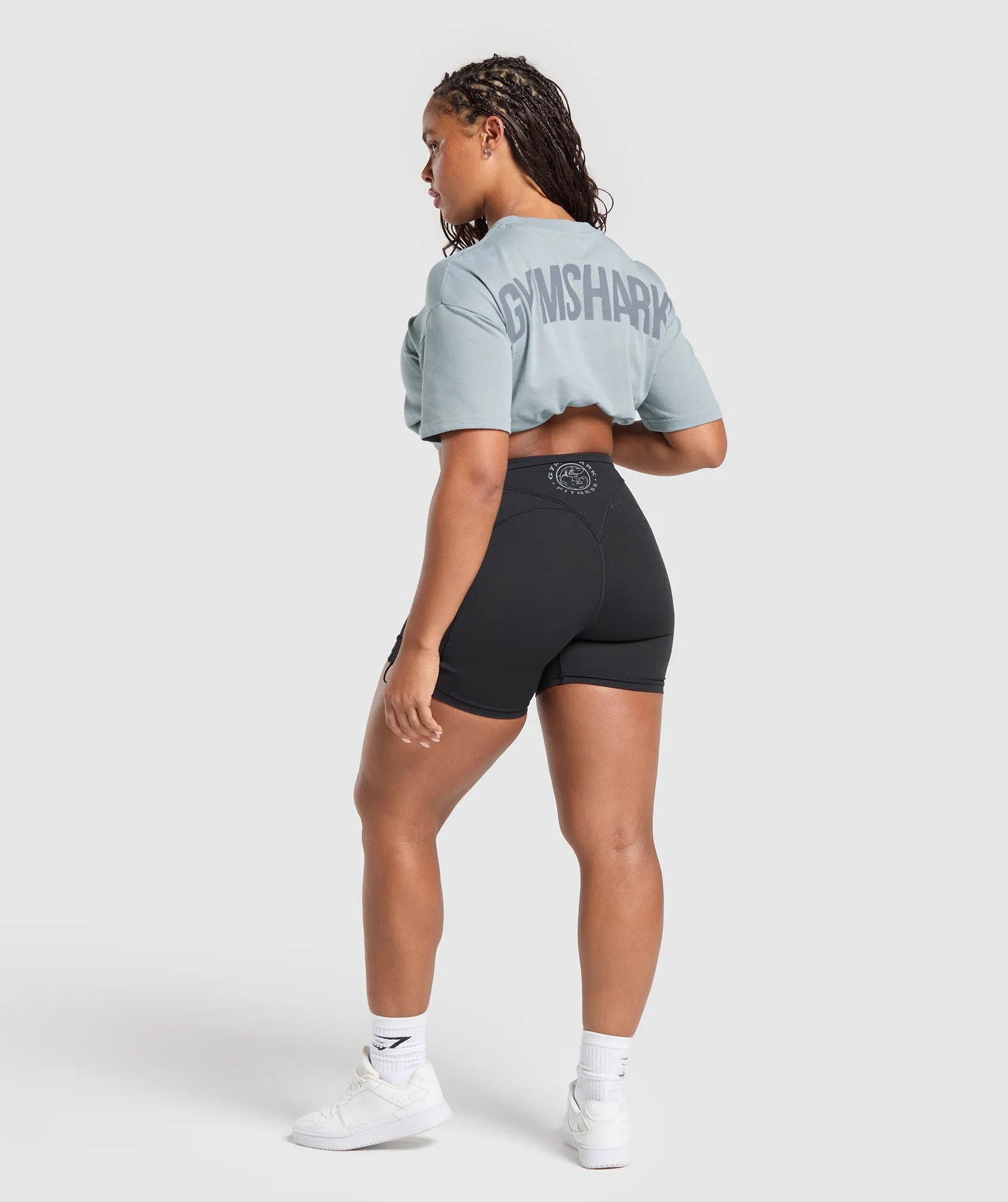 Power Oversized T-Shirt - Denim Grey sold by Gymshark product image thumbnail 4