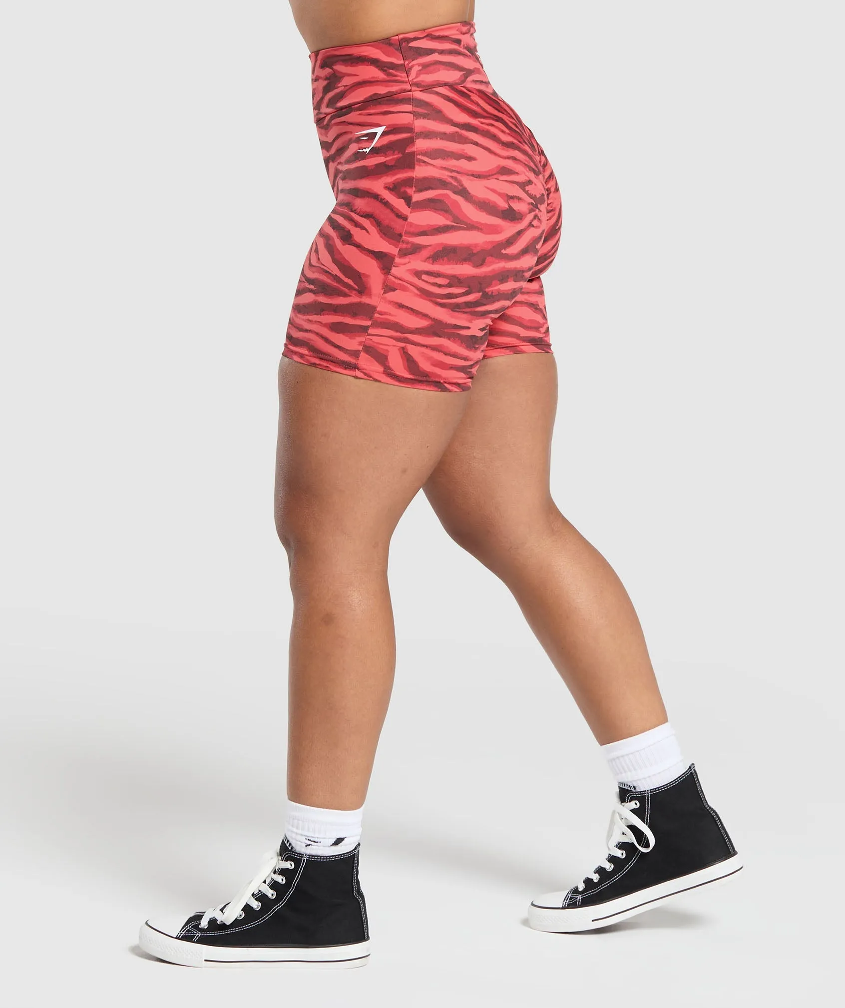 Reps Power Tight Shorts - Varsity Pink Print sold by Gymshark product image thumbnail 3