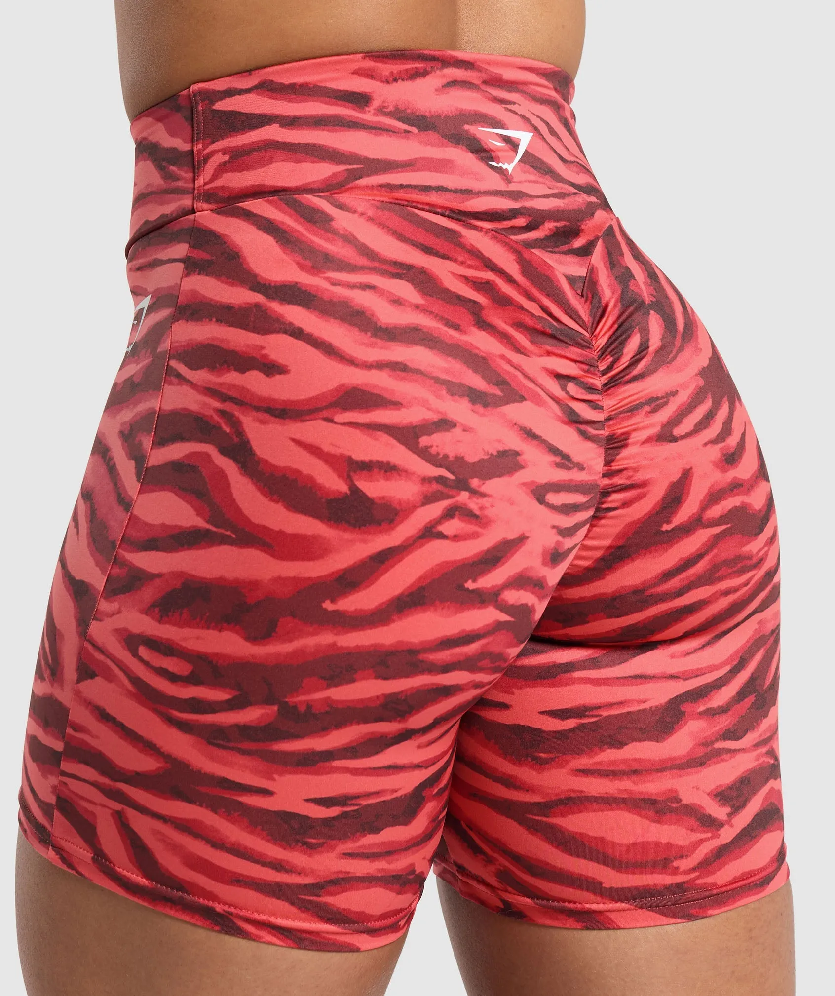 Reps Power Tight Shorts - Varsity Pink Print sold by Gymshark product image thumbnail 5