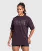 Gymshark Gymshark Lifting Oversized Pump Cover - Plum Brown sold by Gymshark