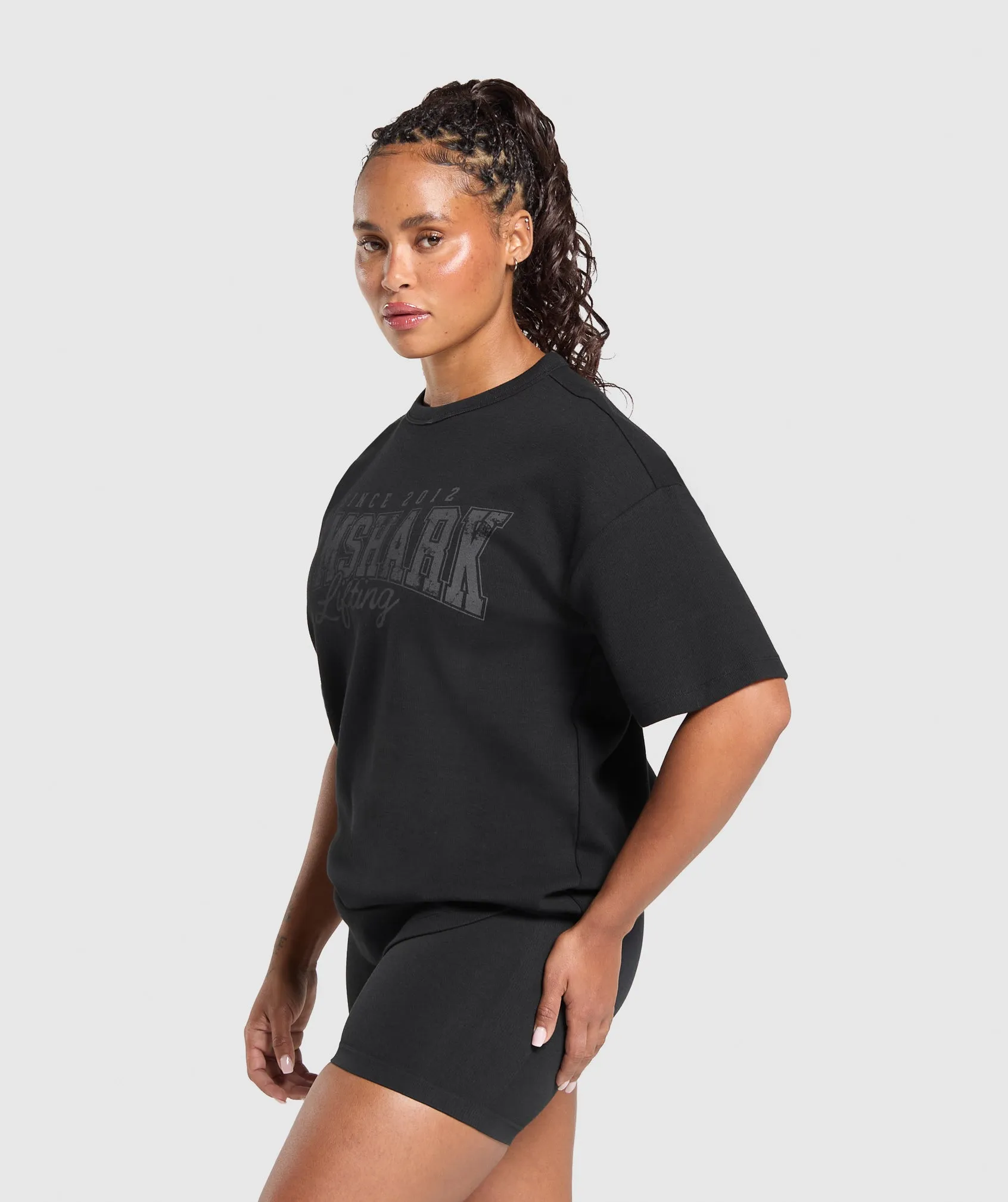 Gymshark Gymshark Lifting Oversized Pump Cover - Black sold by Gymshark product image thumbnail 3