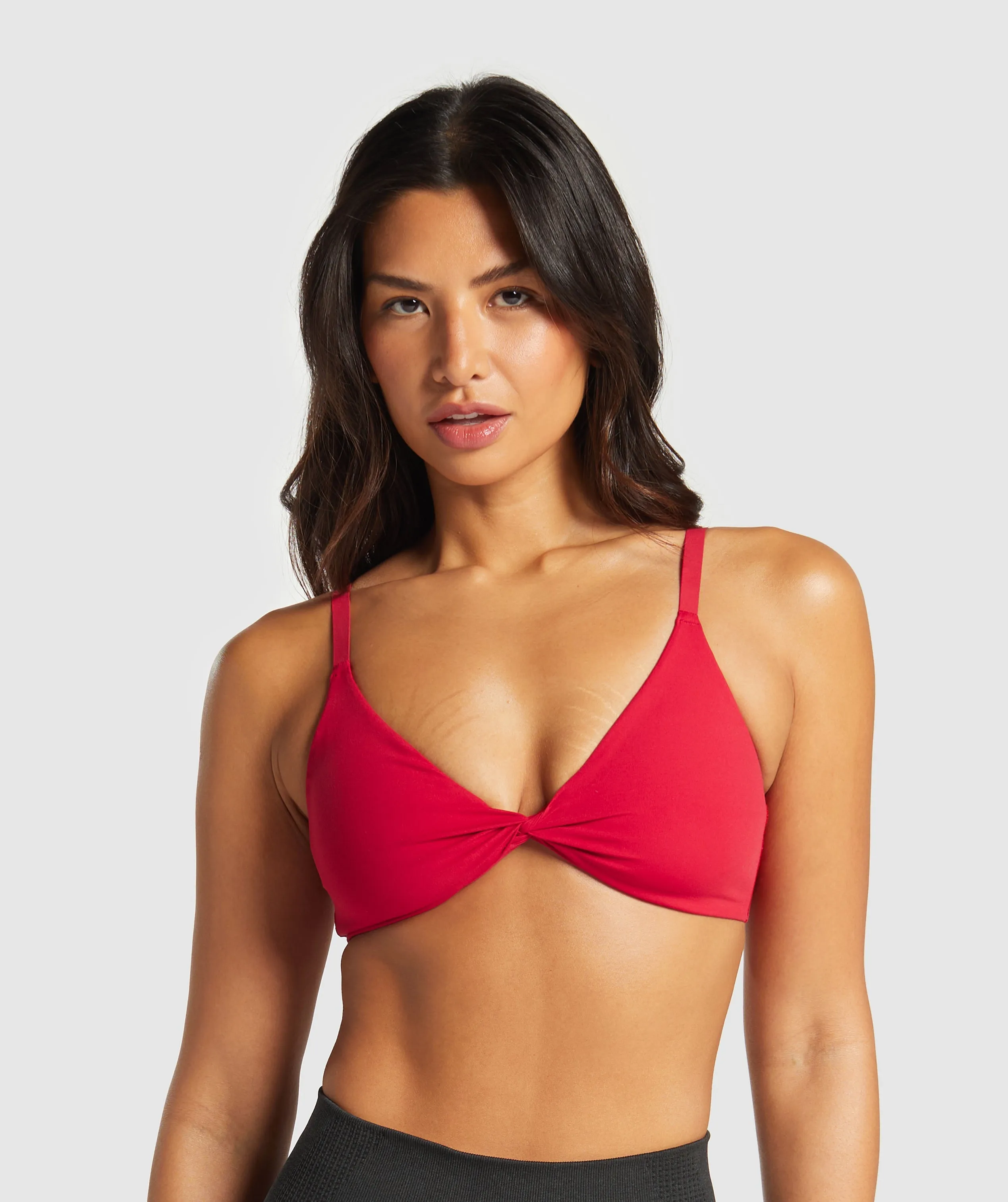 Gymshark Twist Front Bralette - Carmine Red sold by Gymshark