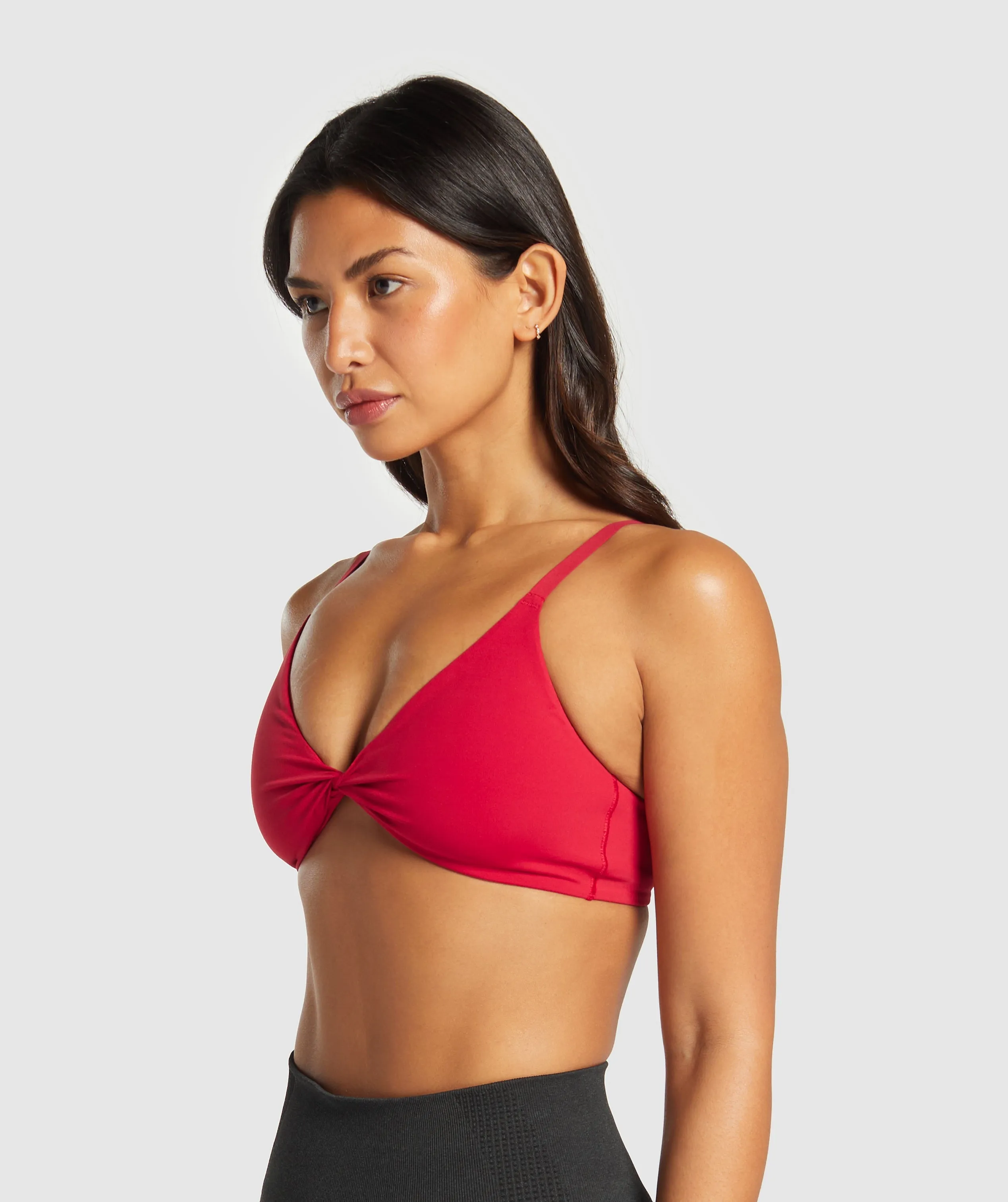 Gymshark Twist Front Bralette - Carmine Red sold by Gymshark product image thumbnail 3