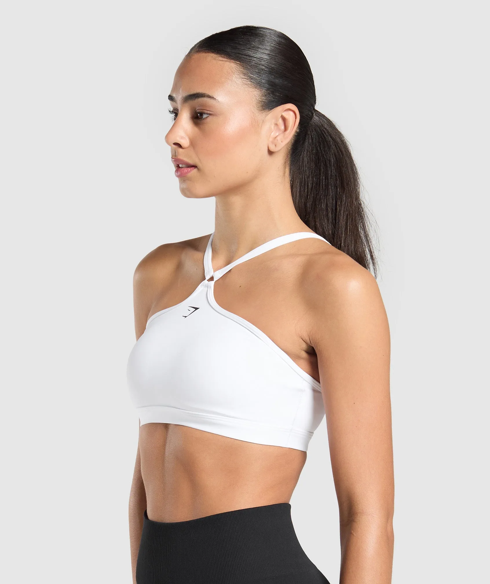 Gymshark Halter Neck Sports Bra - White sold by Gymshark product image thumbnail 3