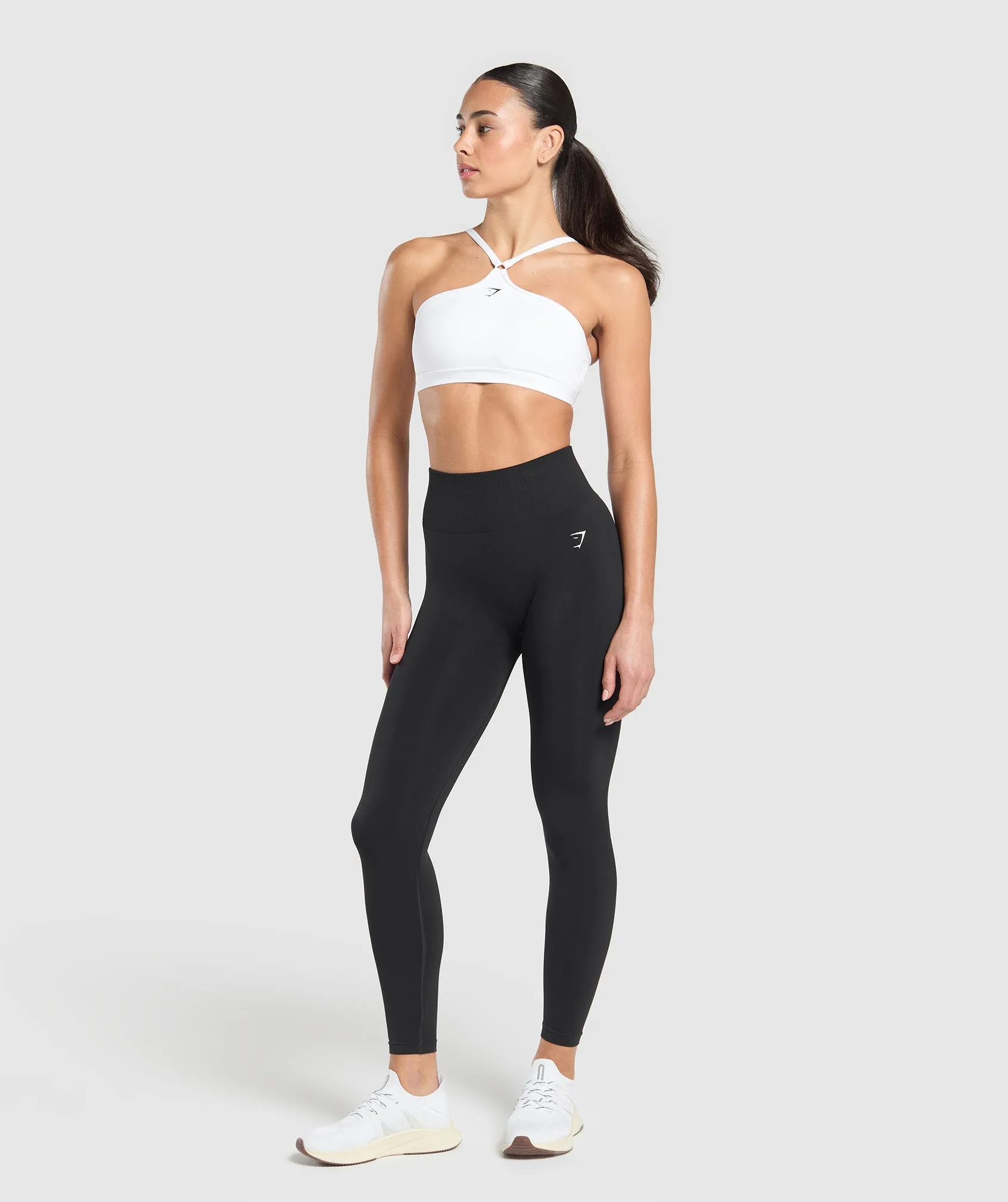 Gymshark Halter Neck Sports Bra - White sold by Gymshark product image thumbnail 5