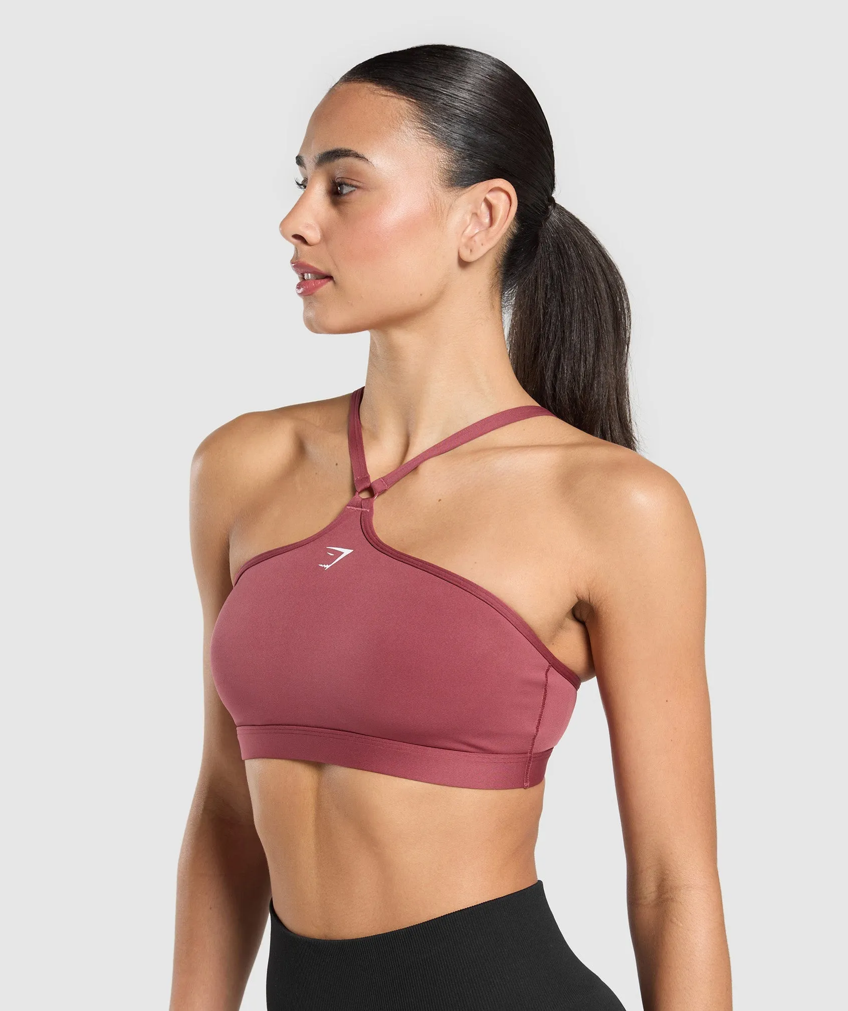 Gymshark Halter Neck Sports Bra - Washed Berry Pink sold by Gymshark product image thumbnail 3