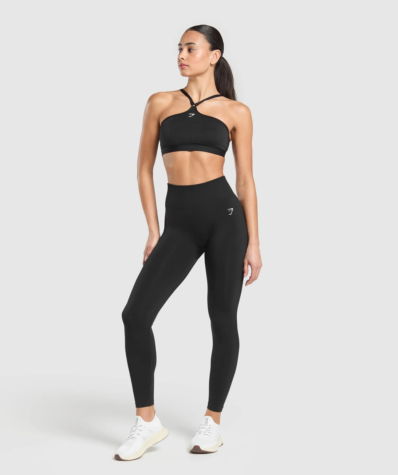 Gymshark Halter Neck Sports Bra - Black sold by Gymshark product image thumbnail 4