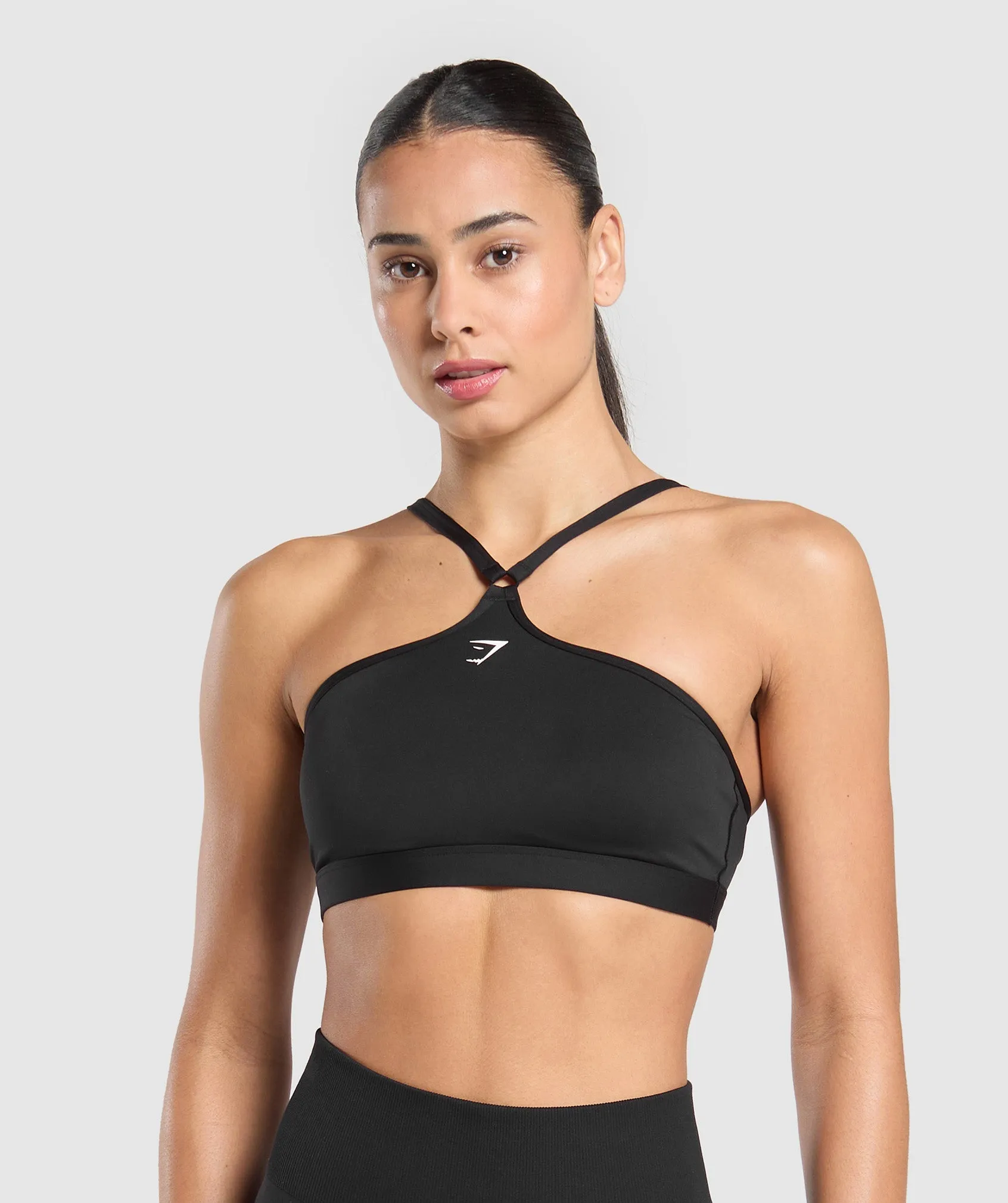Gymshark Halter Neck Sports Bra - Black sold by Gymshark