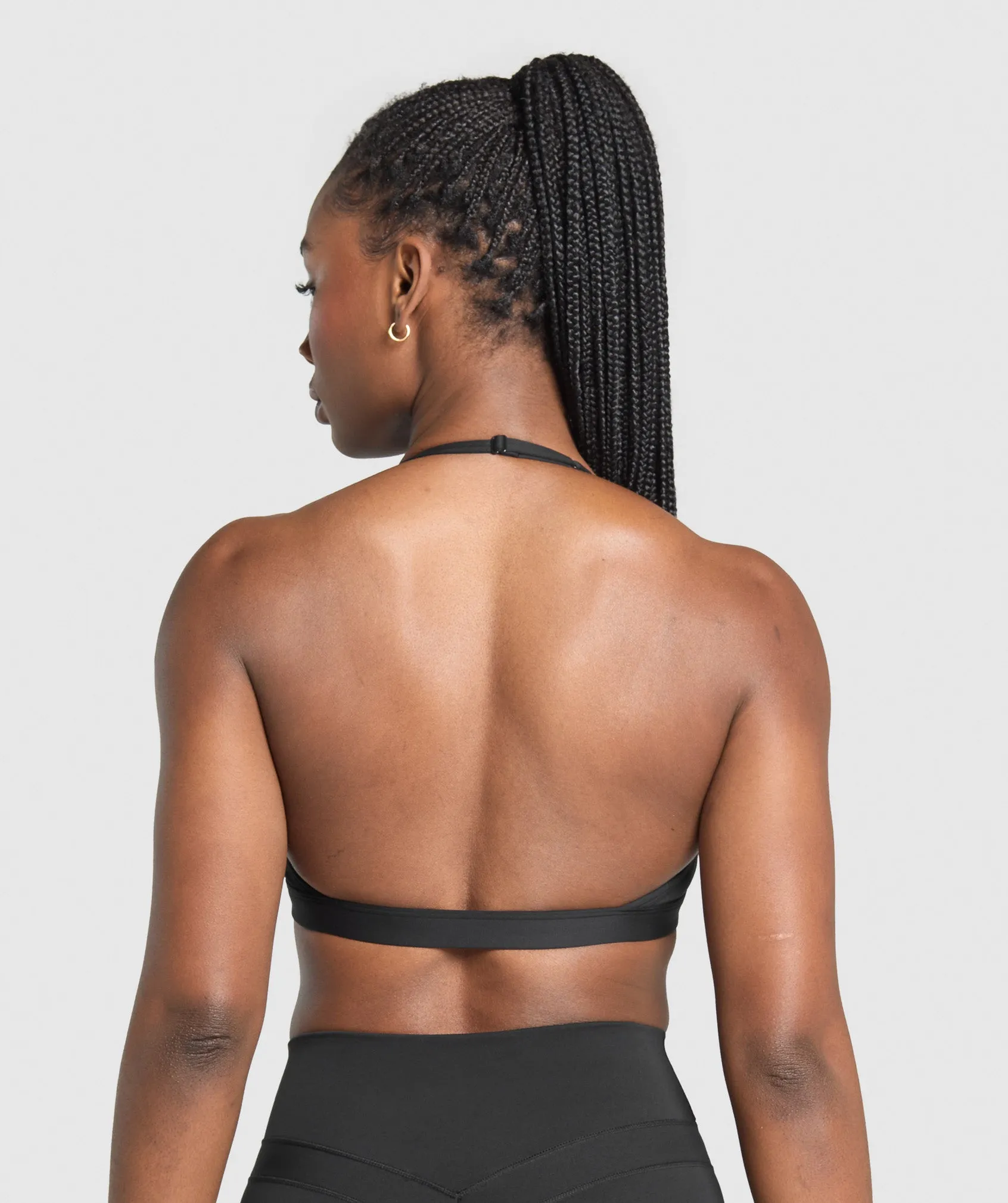 Gymshark Minimal Halterneck Sports Bra - Black sold by Gymshark product image thumbnail 2