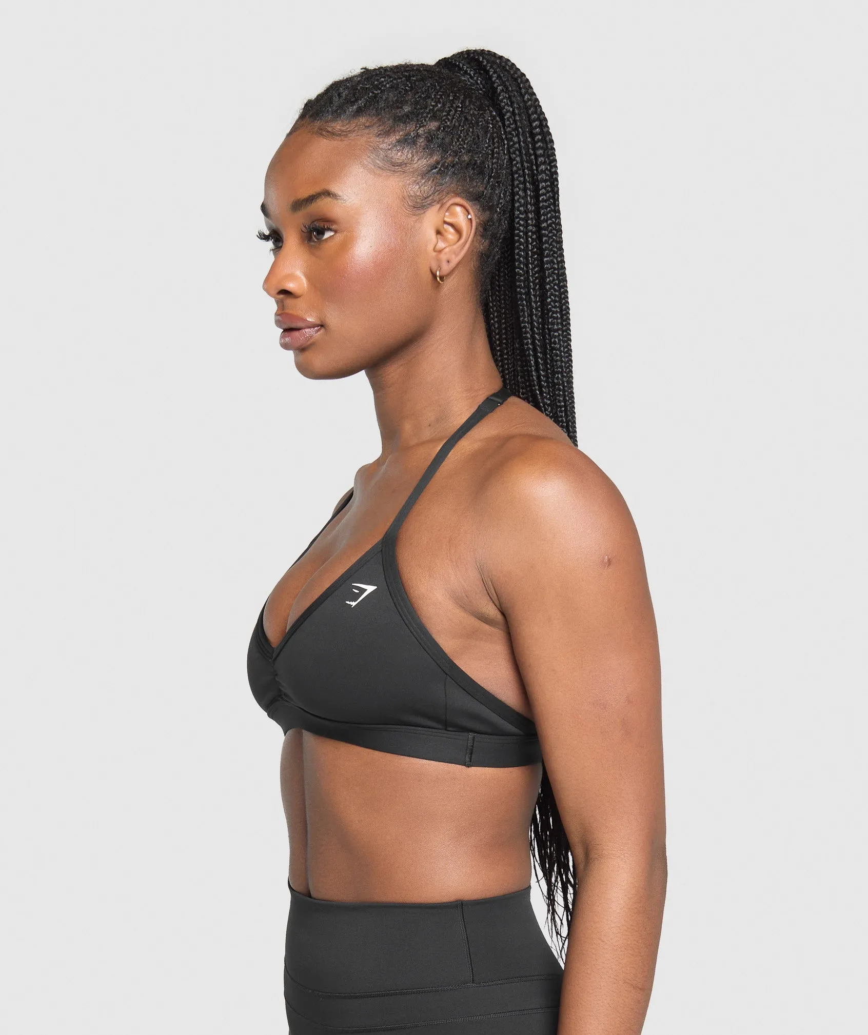 Gymshark Minimal Halterneck Sports Bra - Black sold by Gymshark product image thumbnail 3