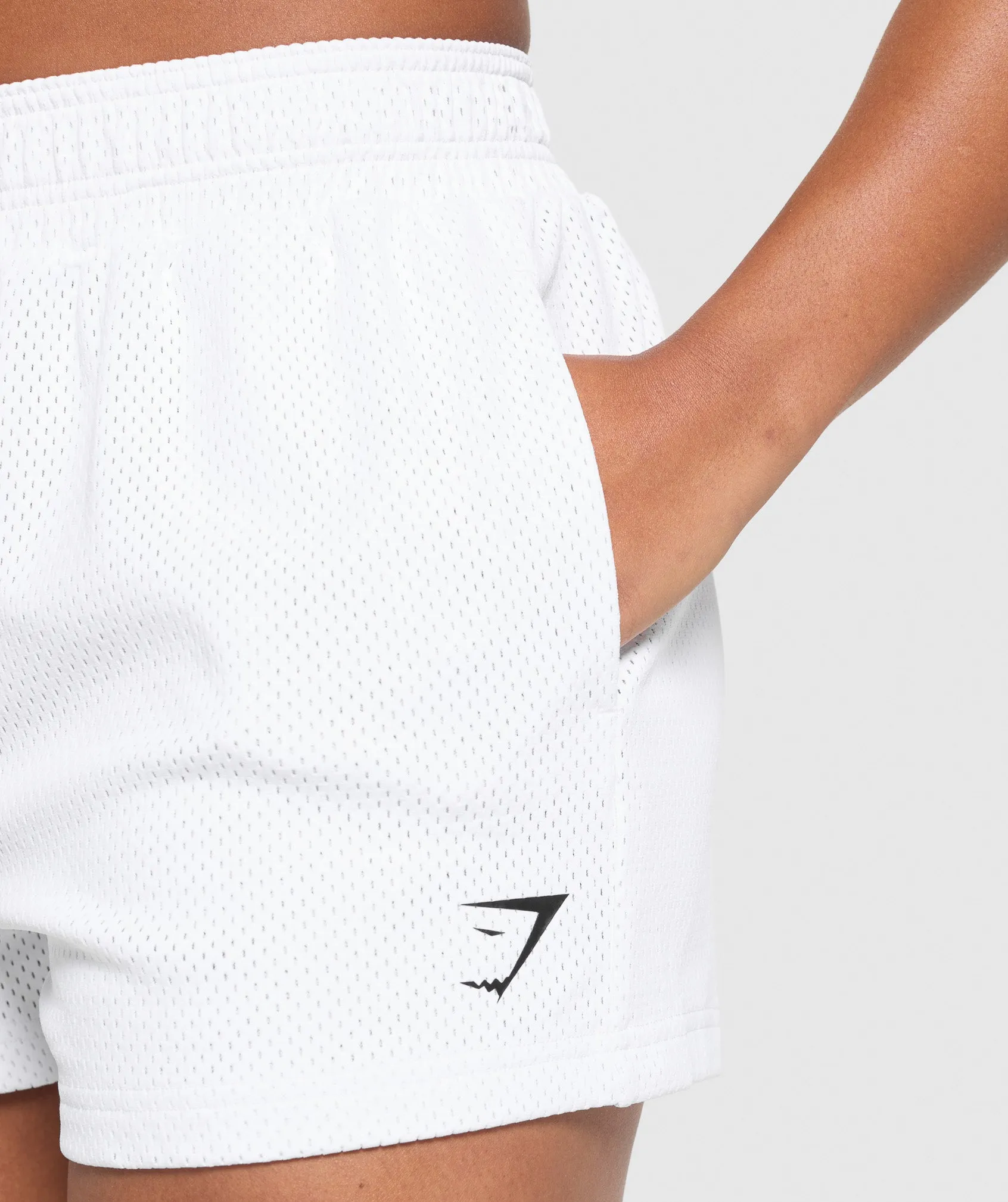 Gymshark Lifting Club Mesh Shorts - White sold by Gymshark product image thumbnail 5
