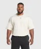 Gymshark Lifting Club T-Shirt - Oat White/Classic Green sold by Gymshark