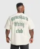 Gymshark Lifting Club T-Shirt - Oat White/Classic Green sold by Gymshark