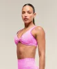Gymshark Adapt X Whitney Animal Seamless Twist Front Bra - Sour Pink/Vibrant Pink sold by Gymshark