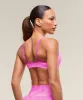 Gymshark Adapt X Whitney Animal Seamless Twist Front Bra - Sour Pink/Vibrant Pink sold by Gymshark