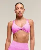 Gymshark Adapt X Whitney Animal Seamless Twist Front Bra - Sour Pink/Vibrant Pink sold by Gymshark