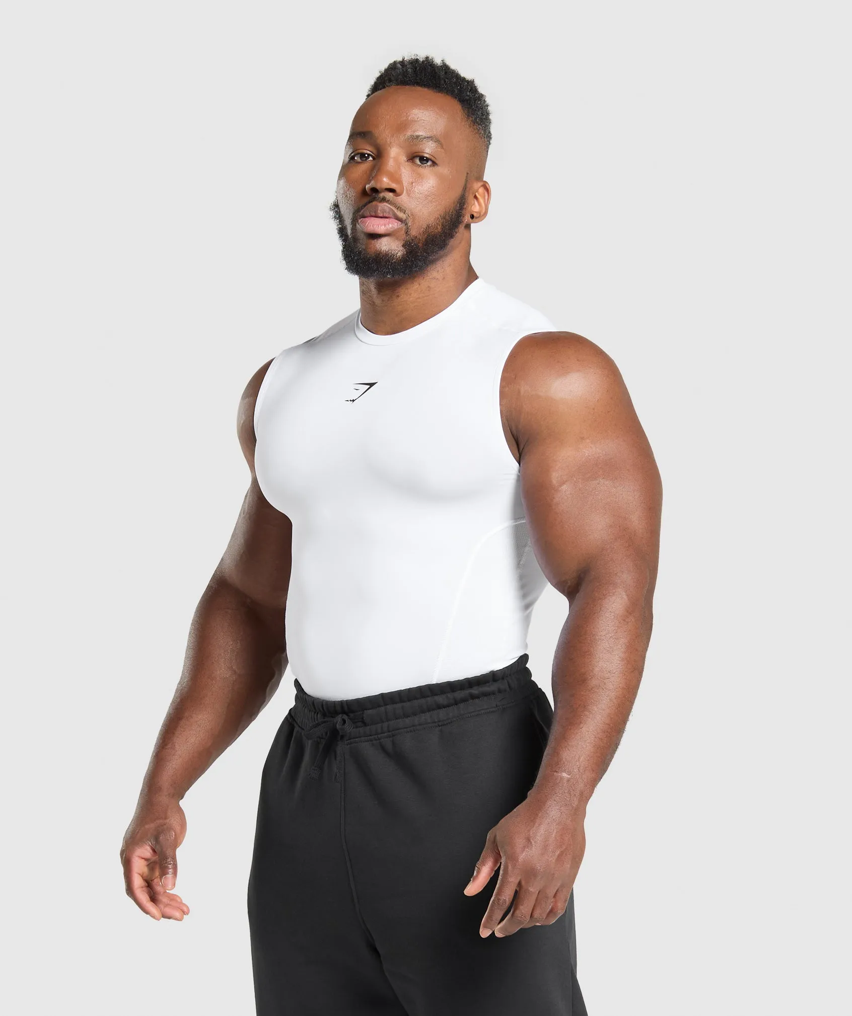 Gymshark Element Tank - White sold by Gymshark product image thumbnail 3
