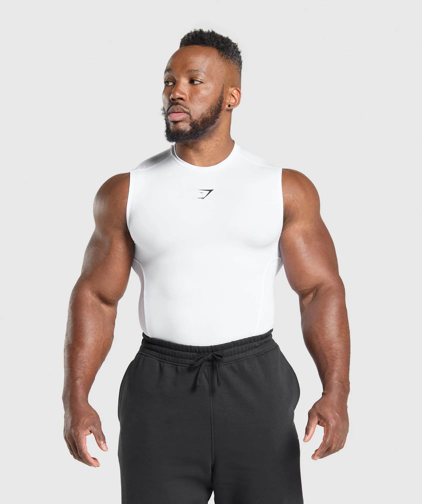 Gymshark Element Tank - White sold by Gymshark