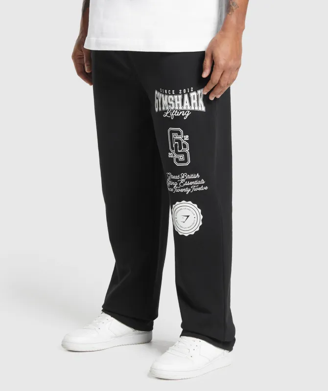 Gymshark Lifting Essentials Straight Leg Pant - Black sold by Gymshark