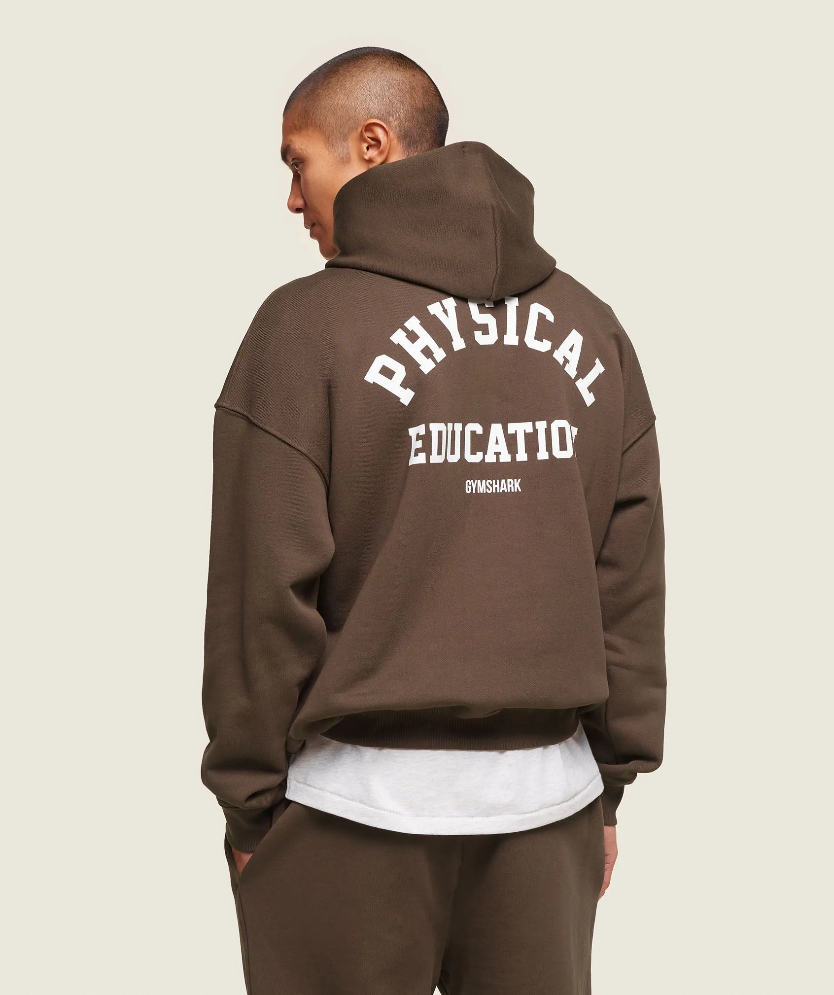 Gymshark Phys Ed Hoodie - Archive Brown sold by Gymshark