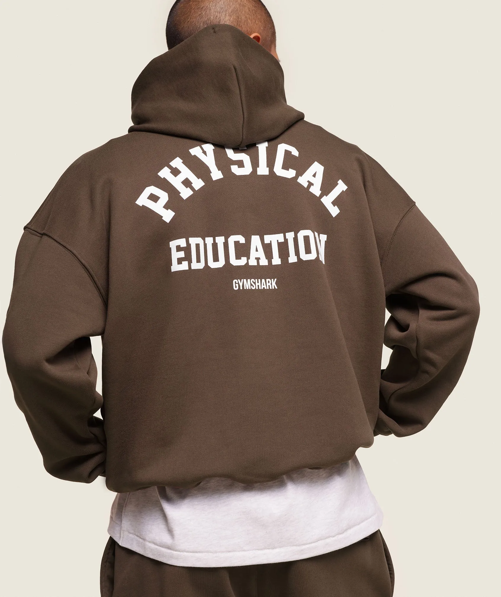 Gymshark Phys Ed Hoodie - Archive Brown sold by Gymshark product image thumbnail 4