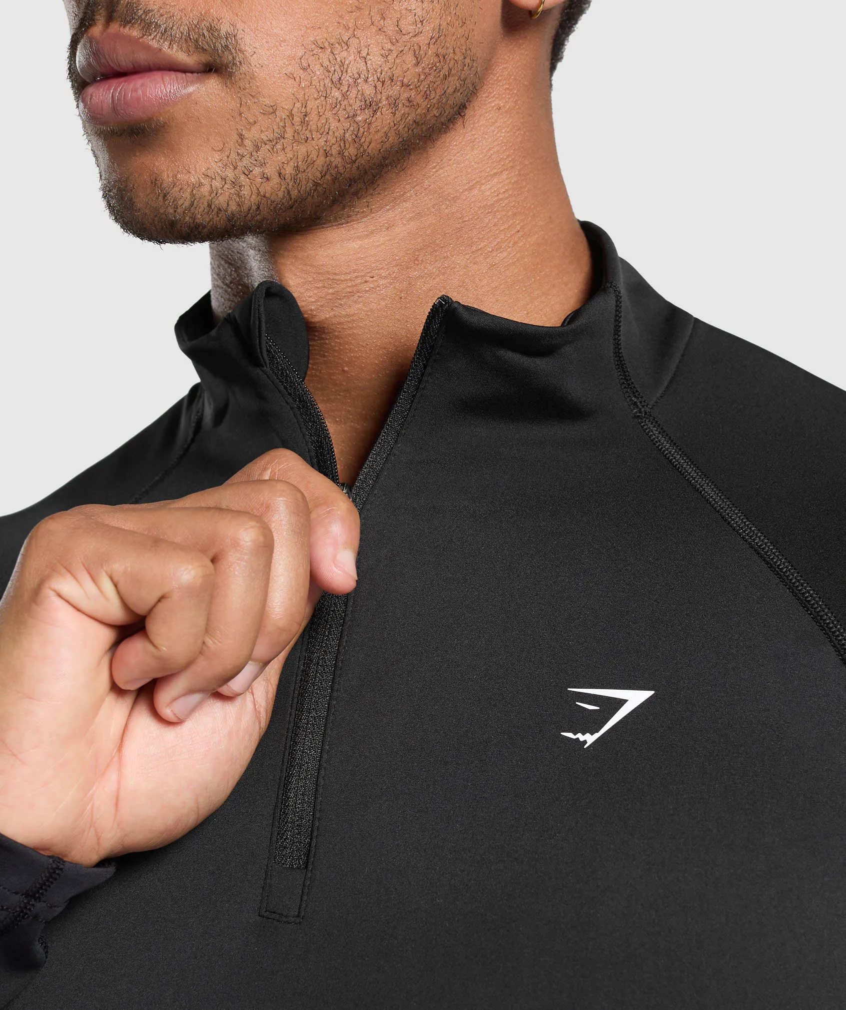 Gymshark Performance 1/4 Zip - Black sold by Gymshark product image thumbnail 4