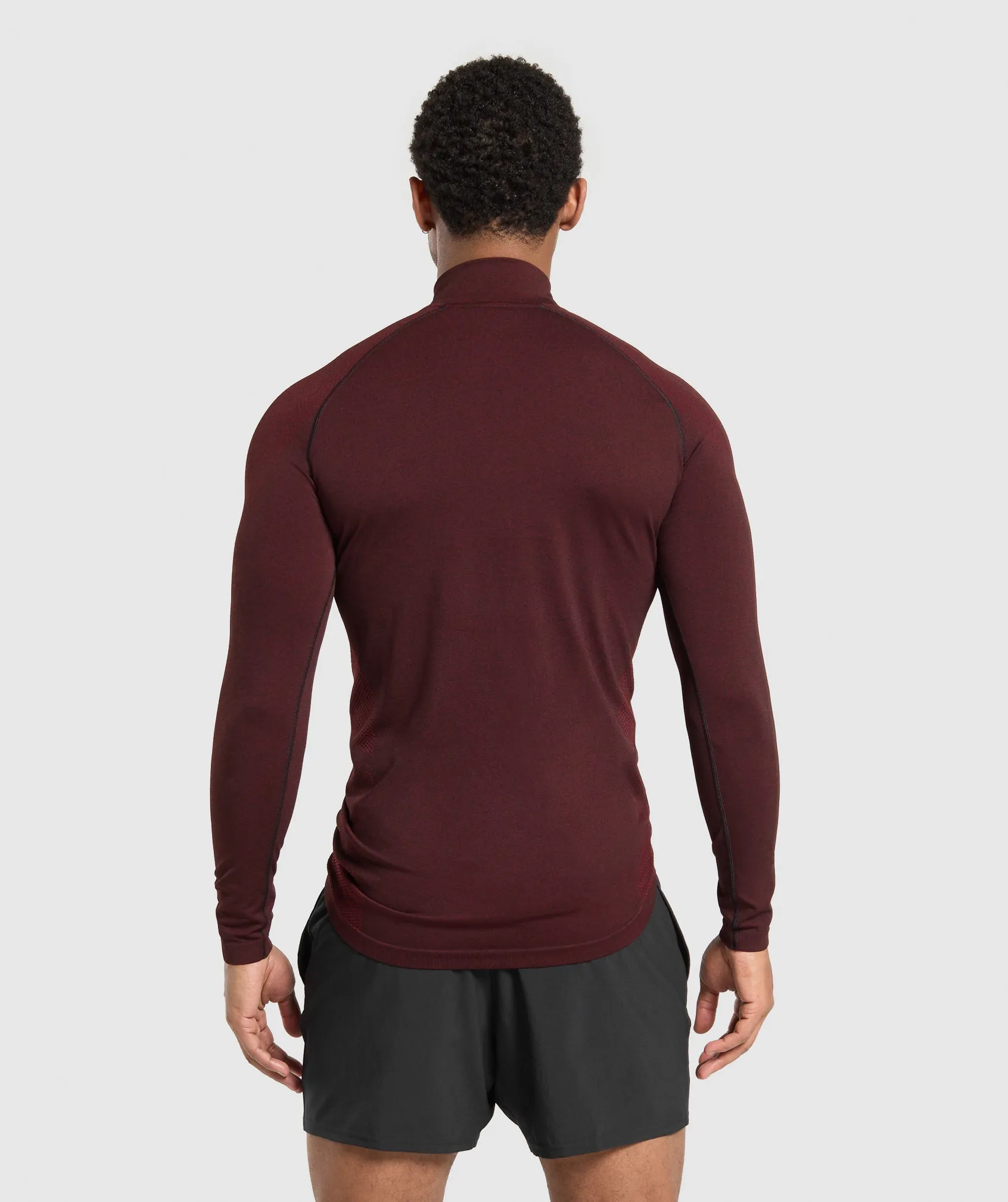 Gymshark Vital 1/4 Zip - Black/Sets Red sold by Gymshark product image thumbnail 2