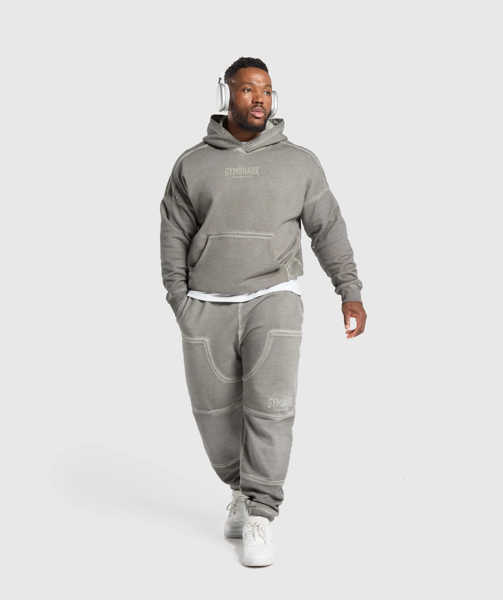 Gymshark Heavyweight Hoodie - Metal Grey/ Asphalt Grey Wash sold by Gymshark product image thumbnail 5