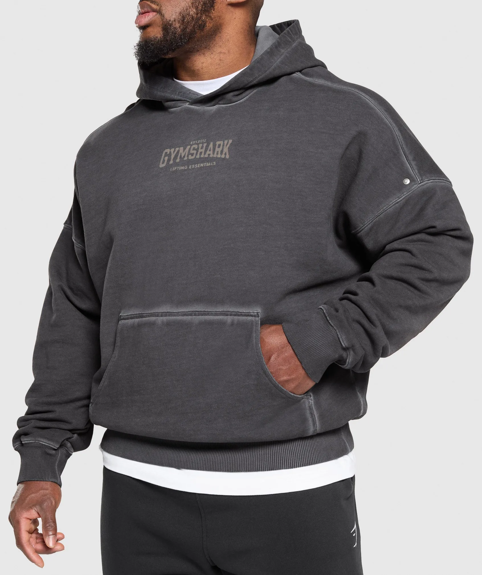 Gymshark Heavyweight Hoodie - Black Wash sold by Gymshark product image thumbnail 5