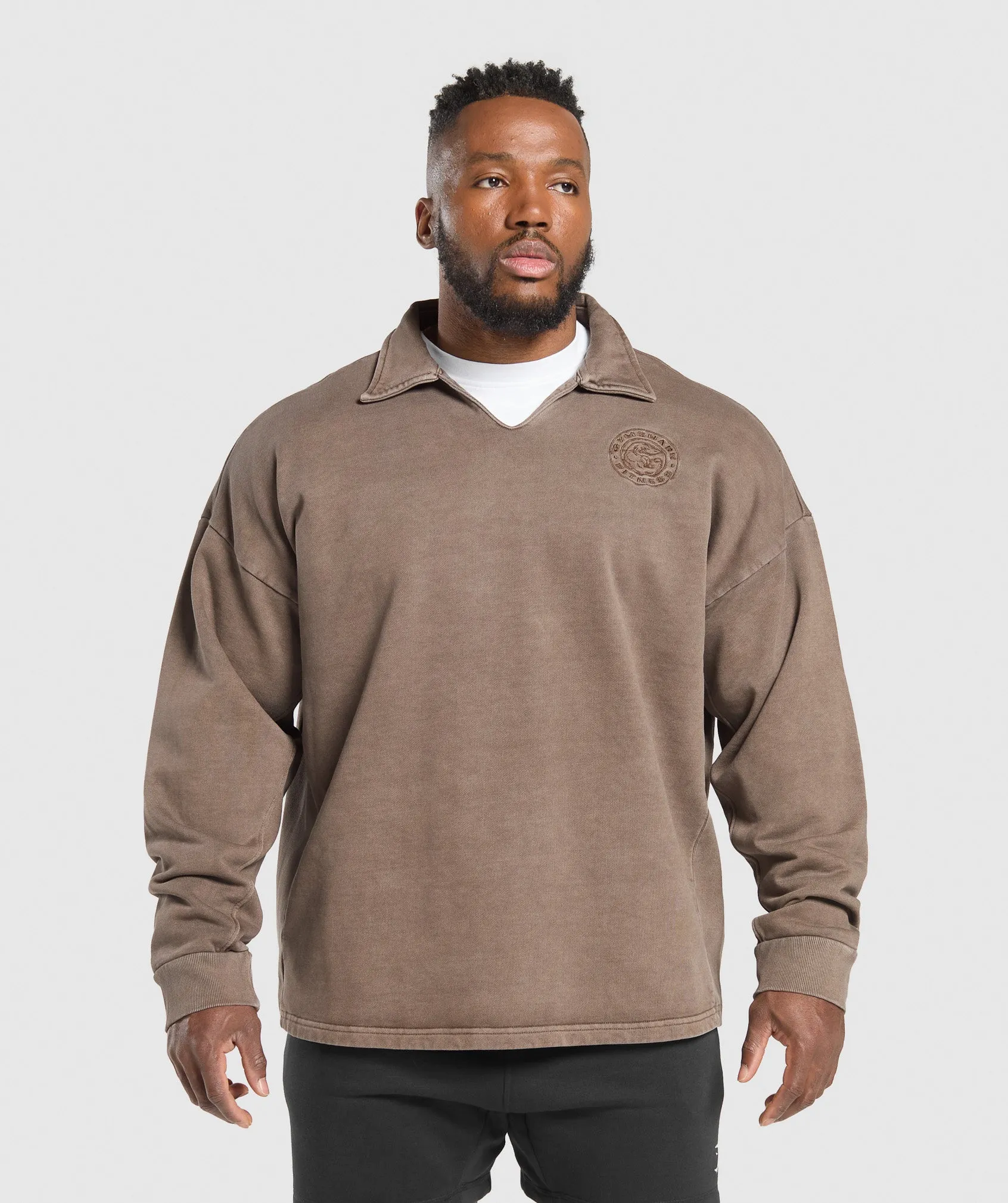 Gymshark Premium Legacy Pullover - Soft Brown sold by Gymshark