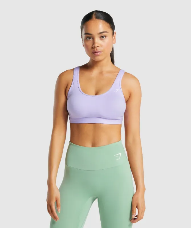Gymshark Scoop Neck Sports Bra - Light Purple sold by Gymshark