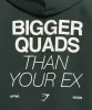 Gymshark Bigger Quads Than Your Ex Brushed Hoodie - Victory Green sold by Gymshark