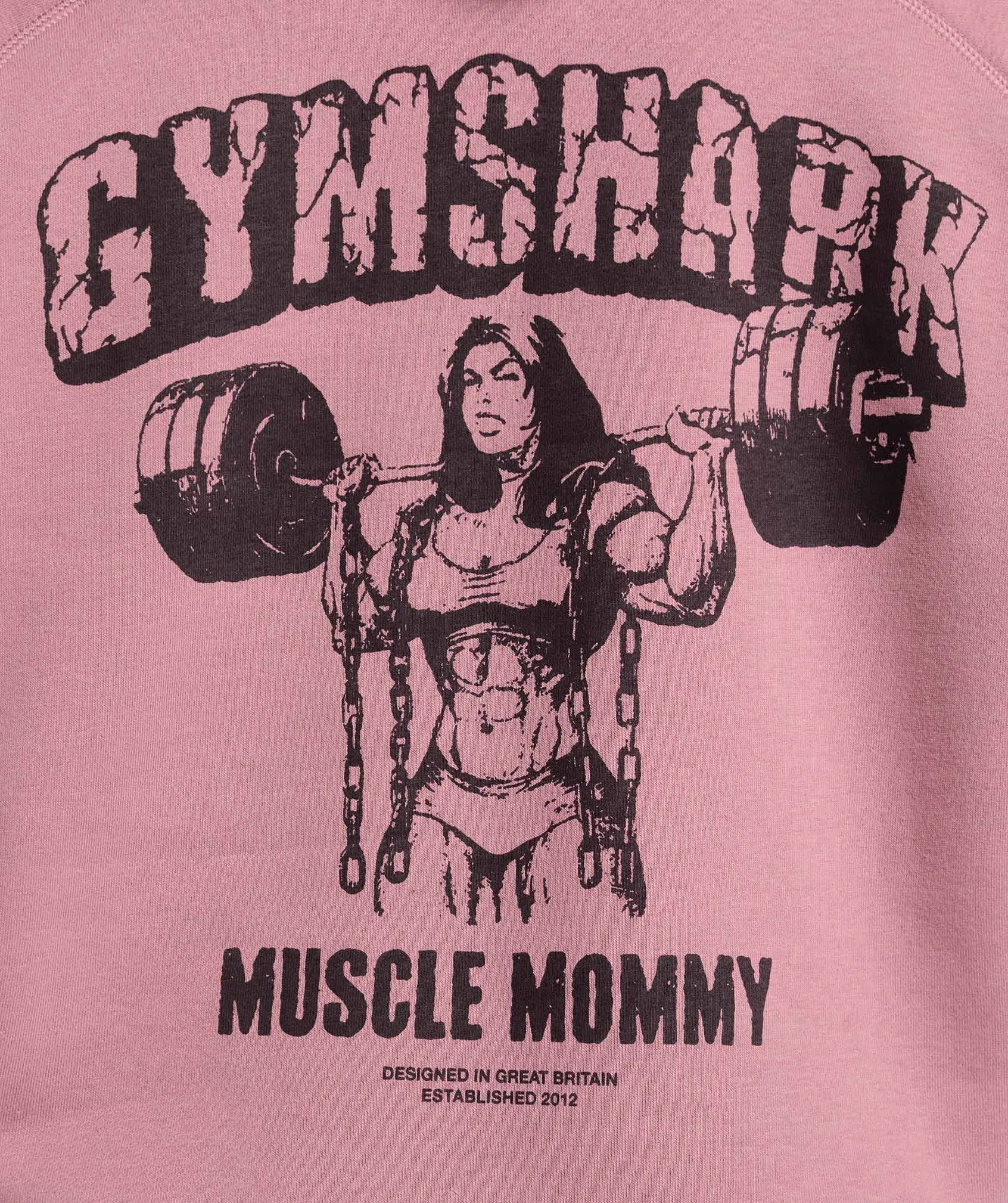 Gymshark Gritty Muscle Mommy Graphic Hoodie - Calm Pink sold by Gymshark product image thumbnail 5