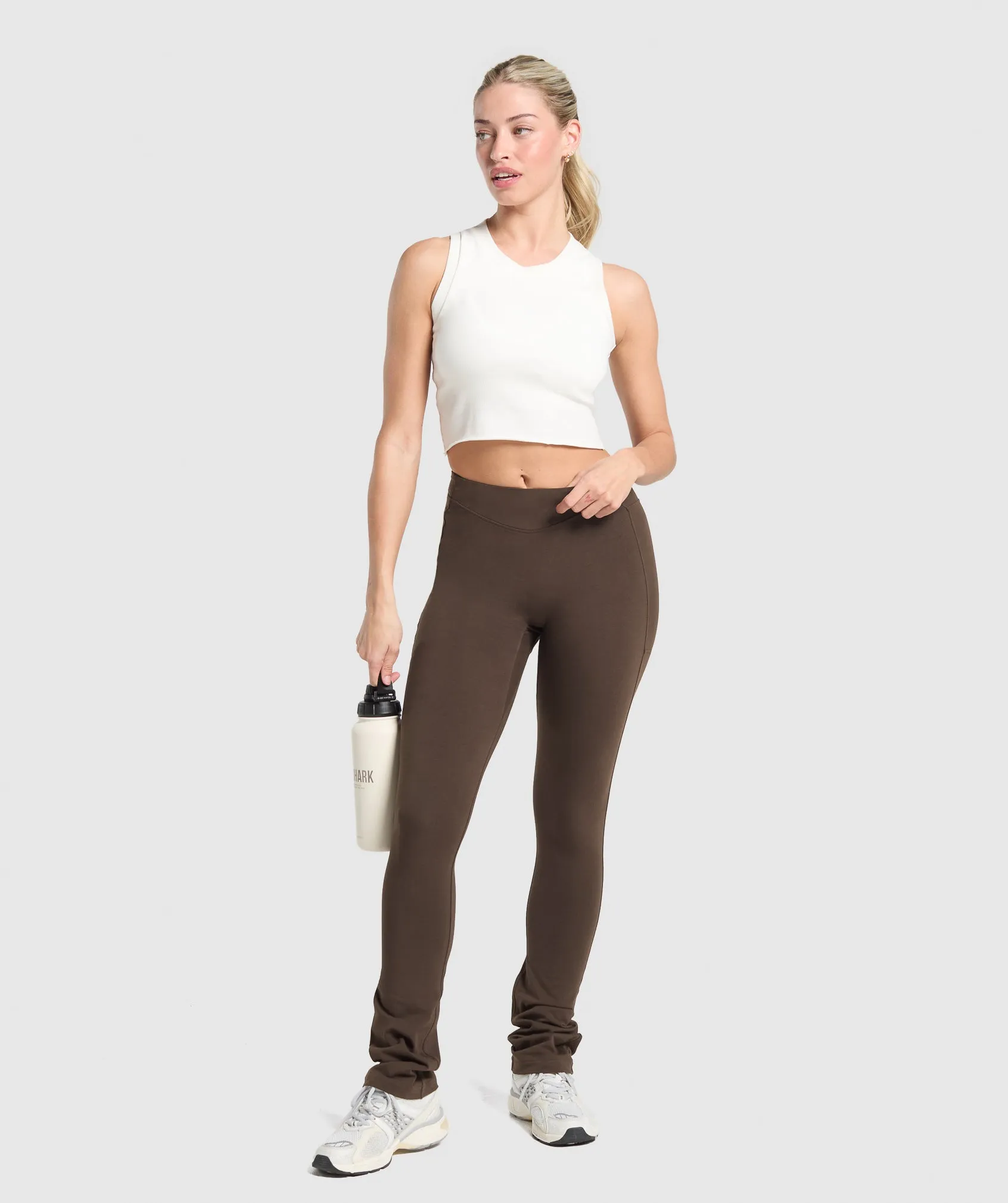 Gymshark Rest Day Bootcut Leggings - Archive Brown sold by Gymshark product image thumbnail 4