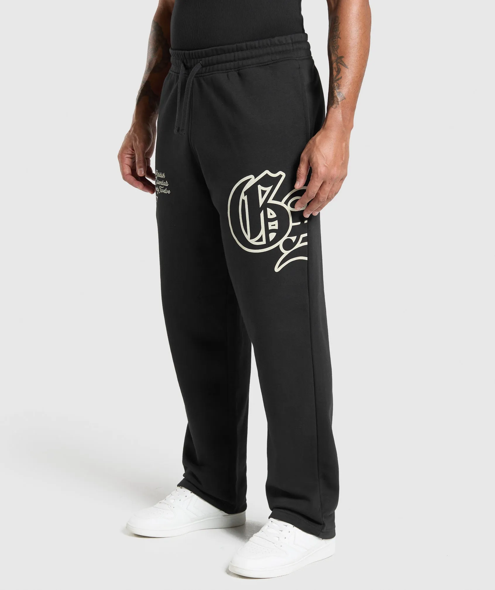 Gymshark Varsity Straight Leg Joggers - Black sold by Gymshark product image thumbnail 2