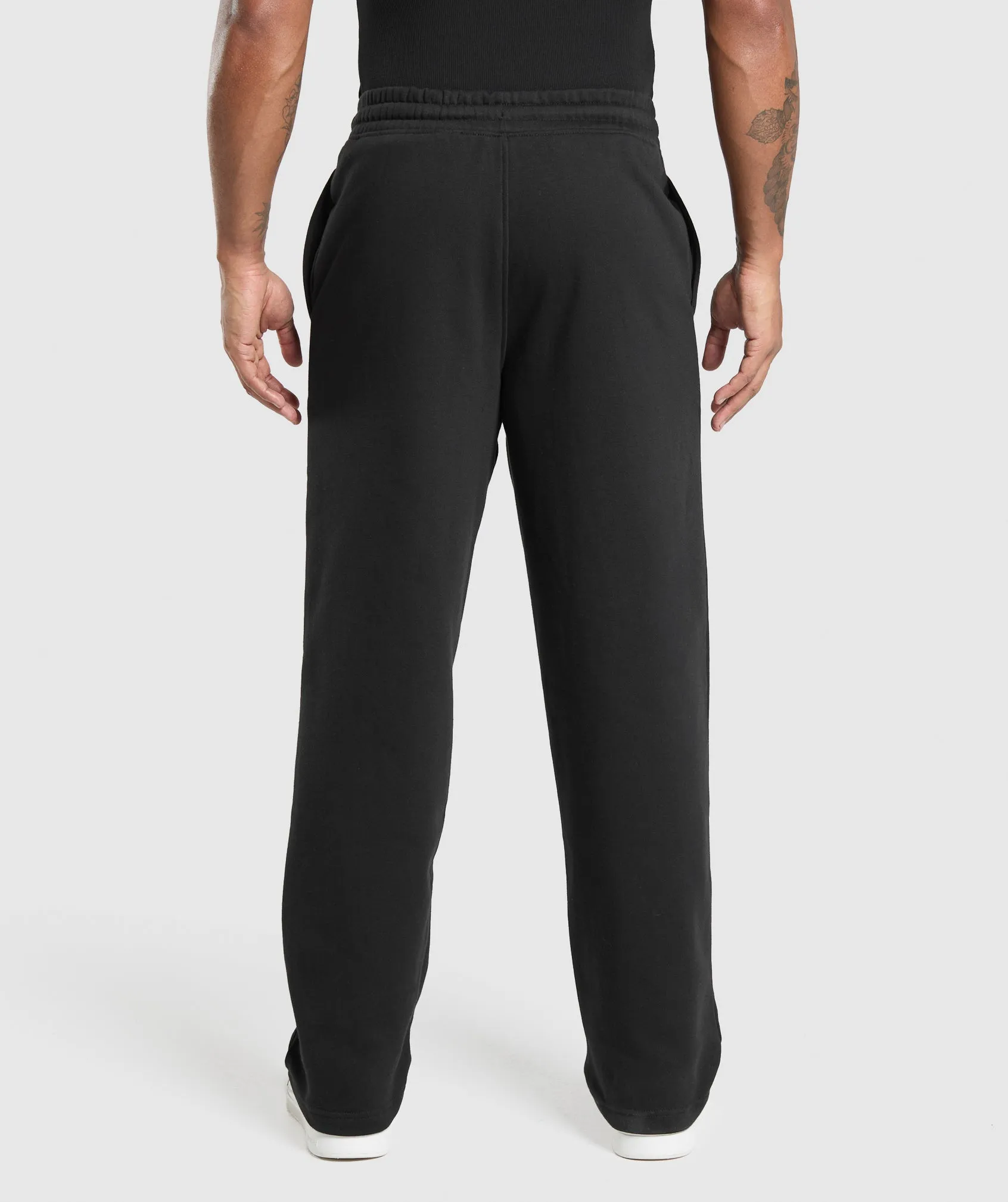 Gymshark Varsity Straight Leg Joggers - Black sold by Gymshark product image thumbnail 3