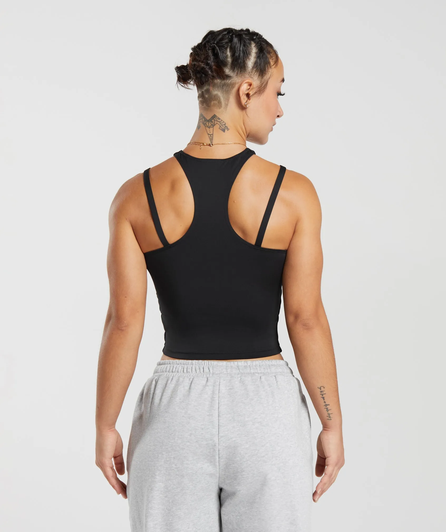 Power Midi Tank - Black sold by Gymshark product image thumbnail 2
