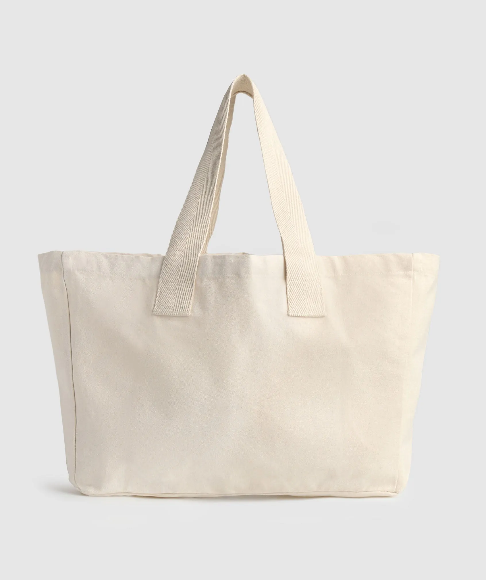 Gymshark Weight Plate Oversized Tote - Oat White/Carmine Red sold by Gymshark product image thumbnail 2