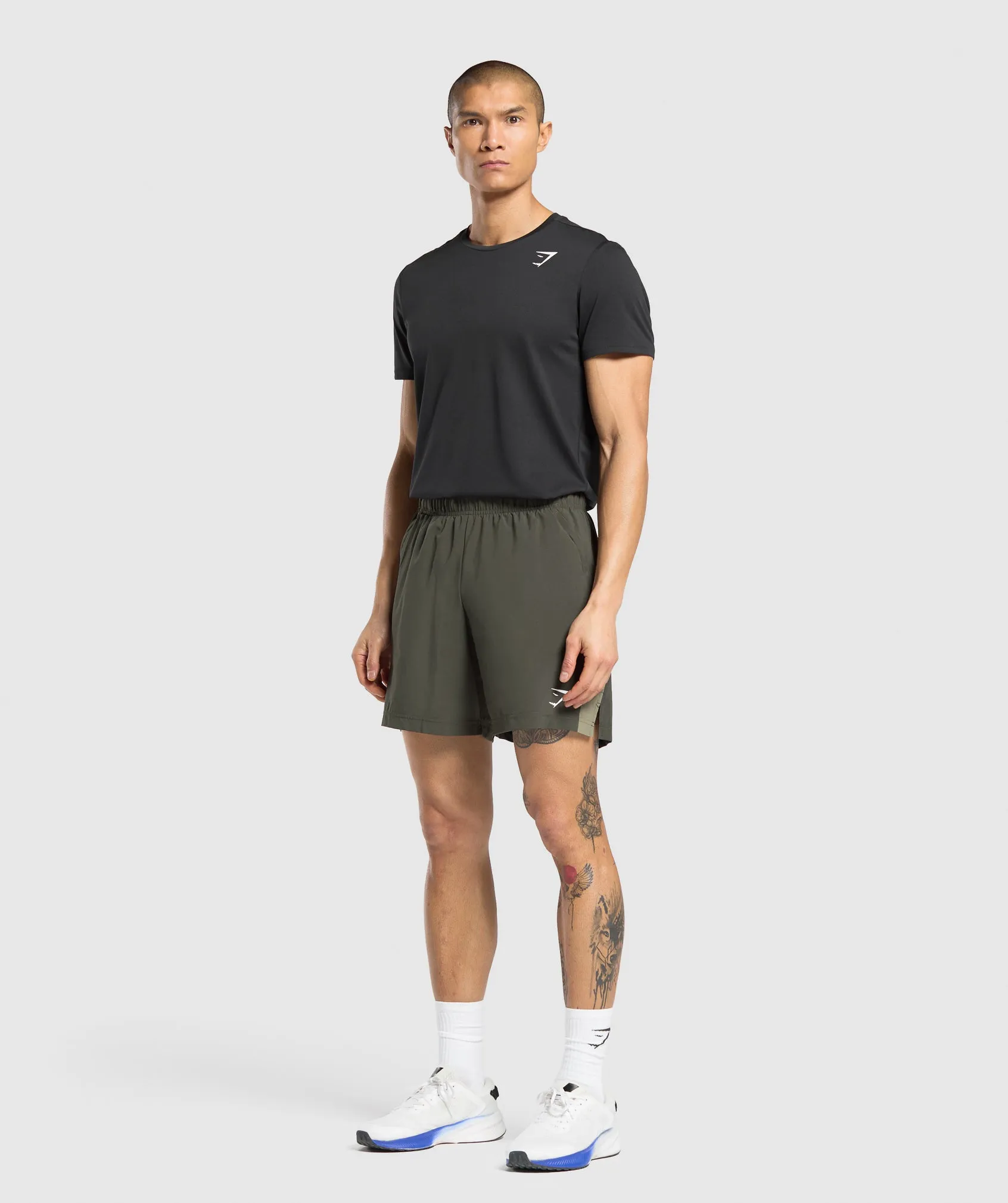 Gymshark Sport 7" Shorts - Strength Green/Utility Green sold by Gymshark product image thumbnail 4