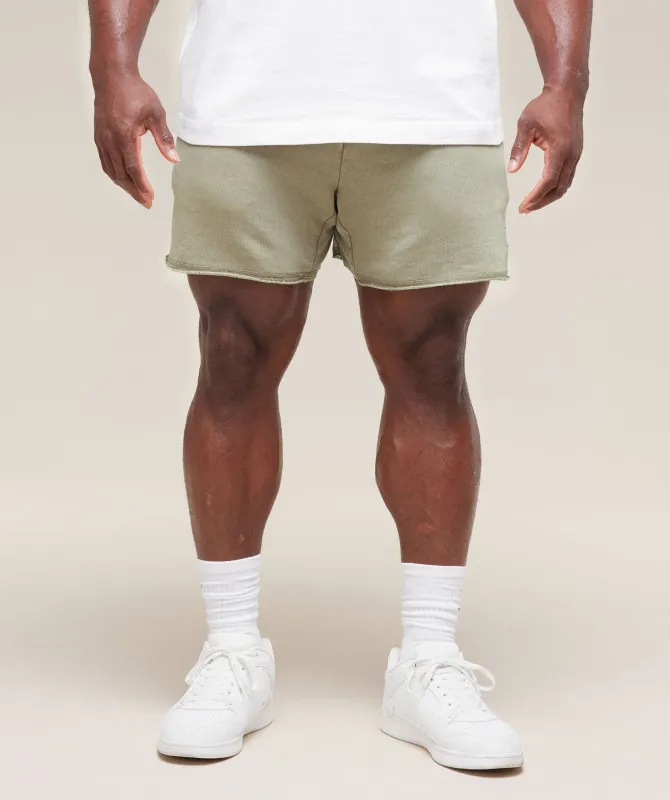 Gymshark Heritage 5" Shorts - Stone Grey sold by Gymshark