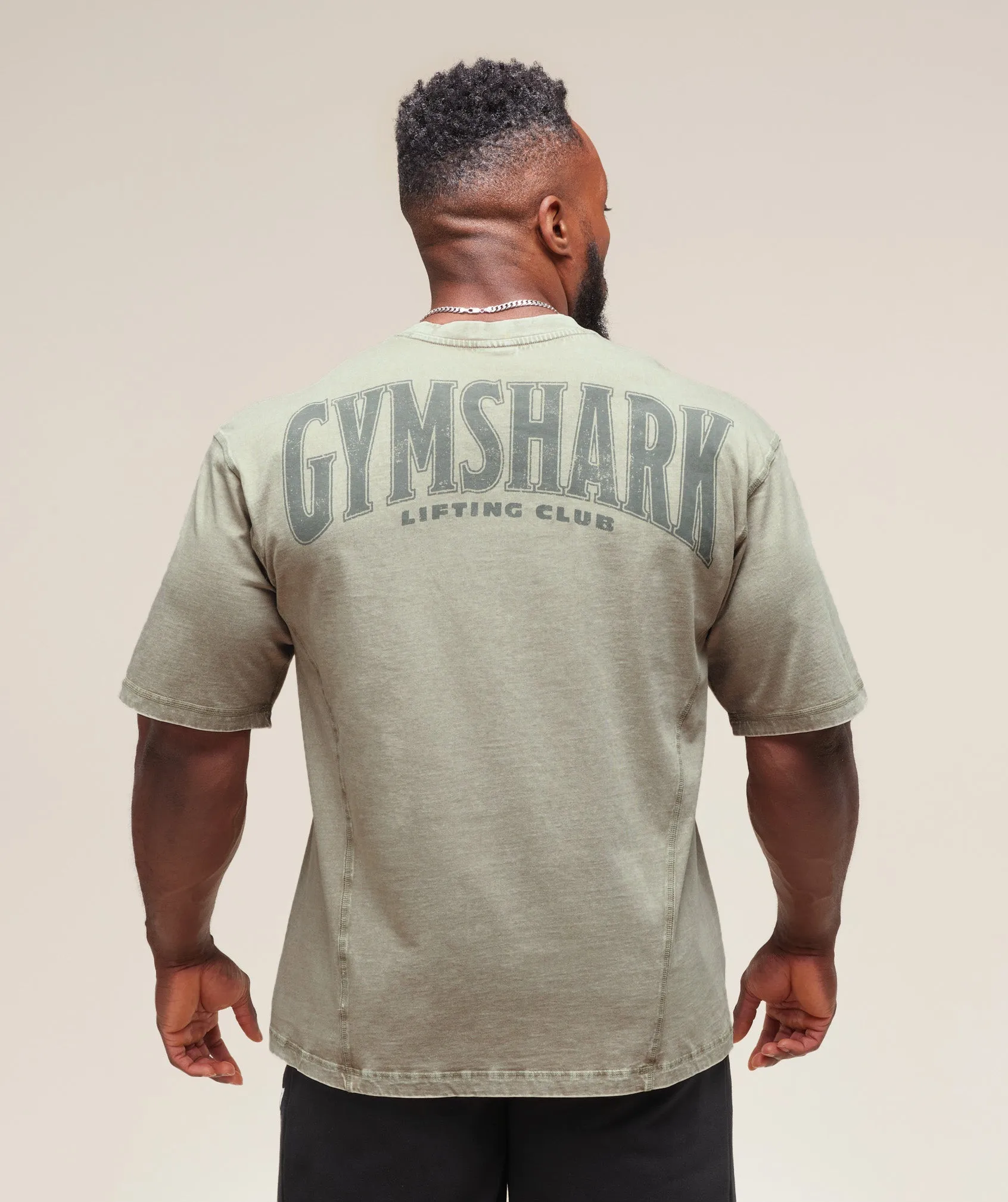 Gymshark Heritage Washed T-Shirt - Stone Grey sold by Gymshark product image thumbnail 3