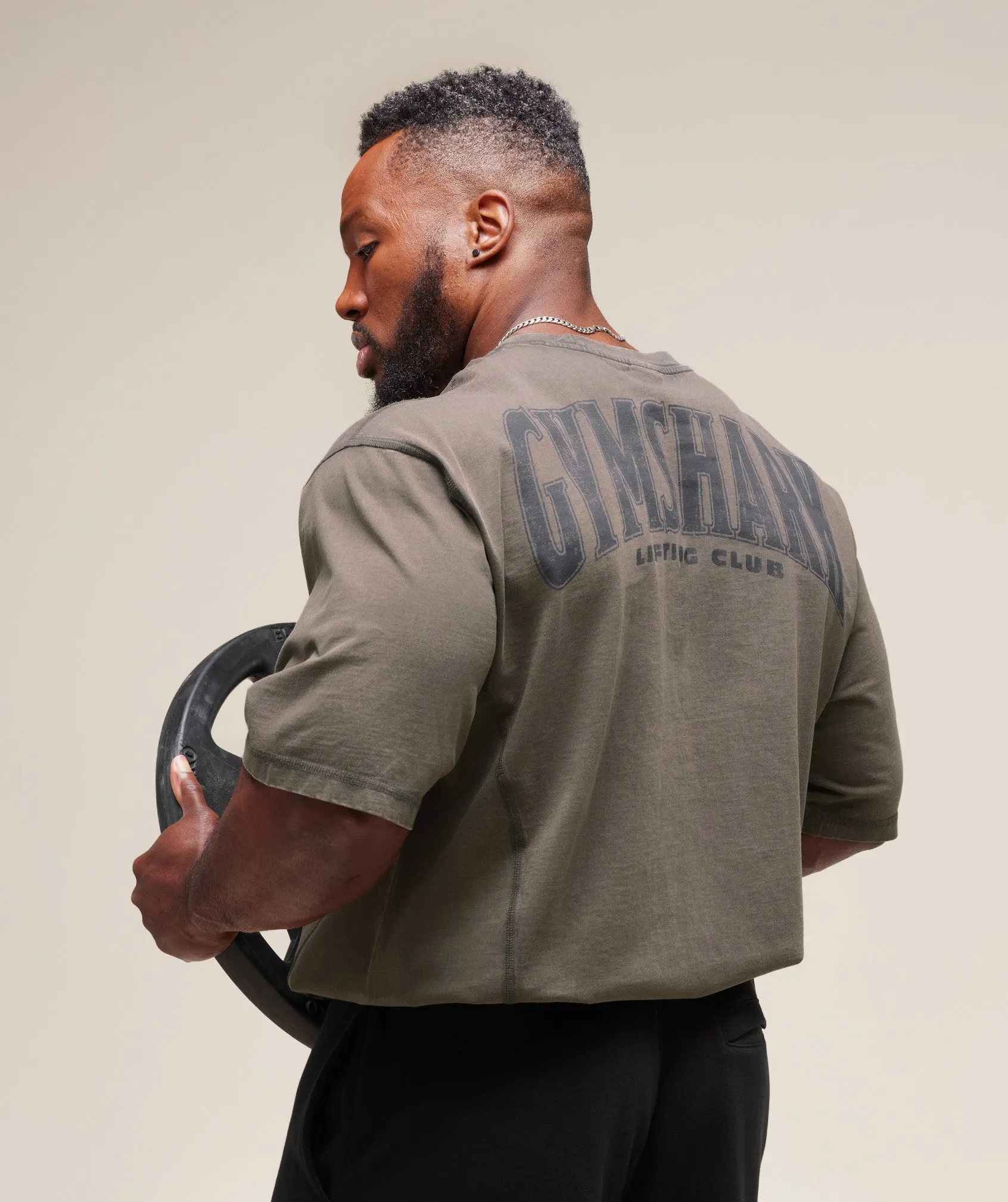 Gymshark Heritage Washed T-Shirt - Strength Green sold by Gymshark product image thumbnail 5